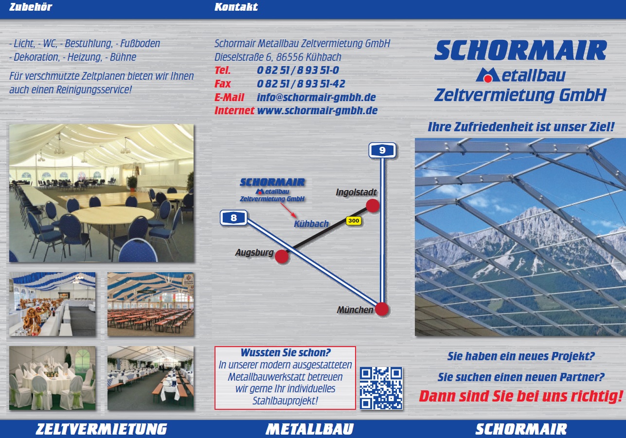 Schormair Zeltbau Flyer